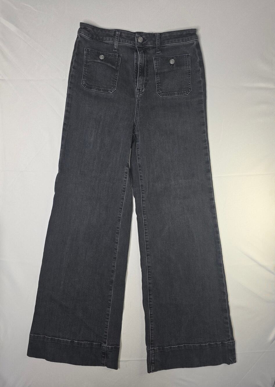 J.Crew RE '96 Sailor Denim Trouser in black Size 29